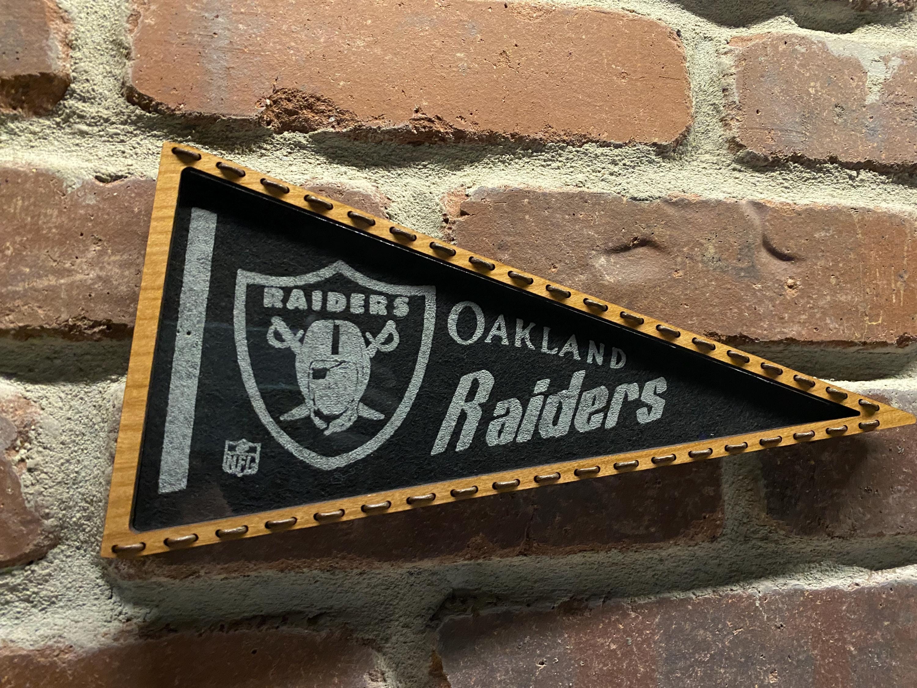SIGNED & AUTHENTICATED Vintage Raiders Plaque