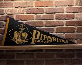 1950s Pittsburgh Pirates MLB Large Vintage Pennant – Authentic Sports Memorabilia