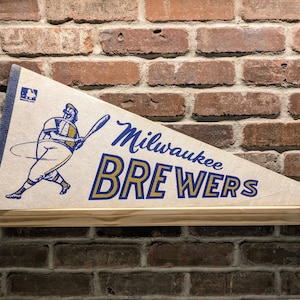 1970er Jahre Milwaukee Bremer MLB Vintage Wimpelkette - Vintage Fanartikel