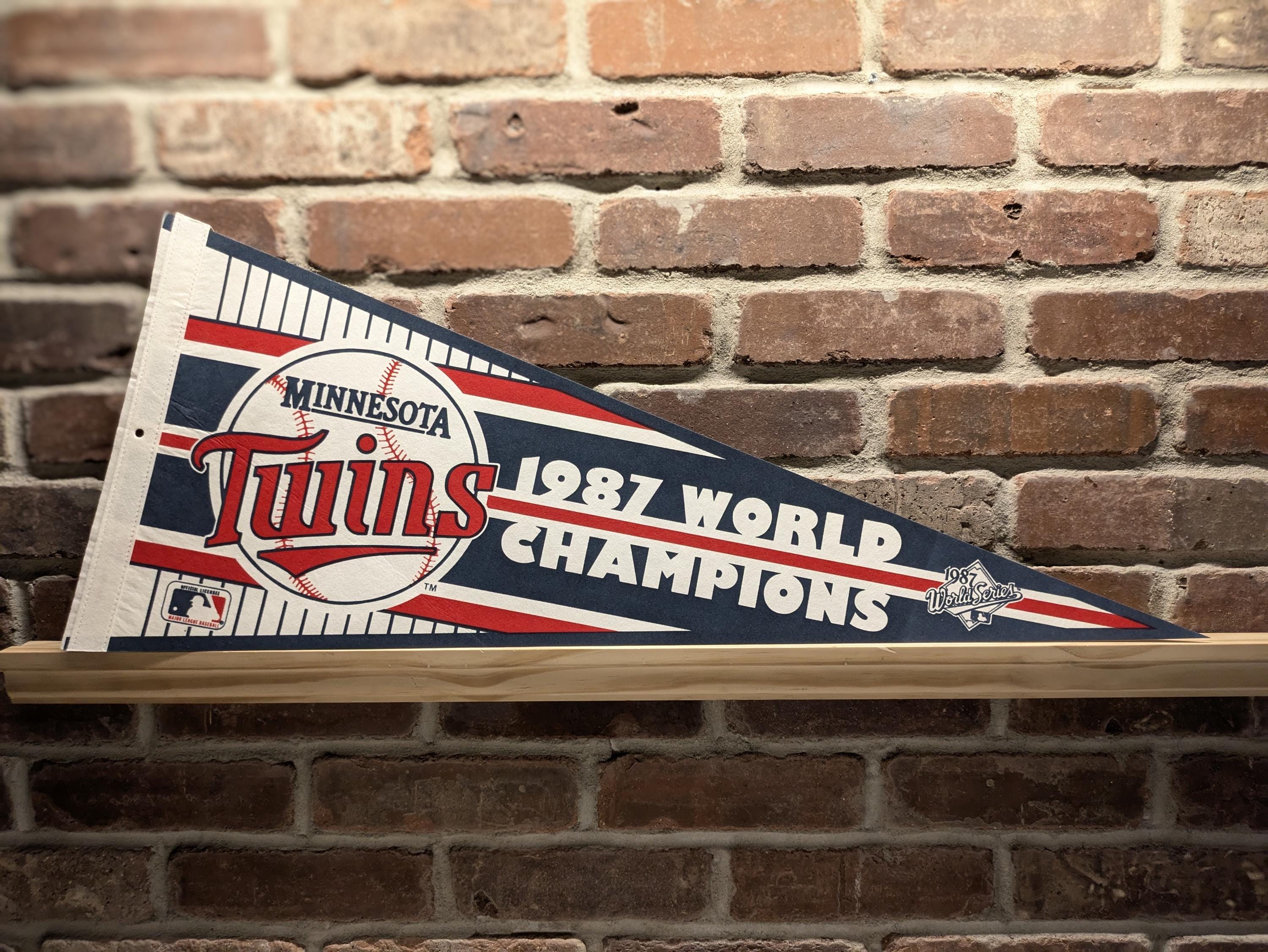 1987 Minnesota Twins World Championship MLB Large Vintage Pennant