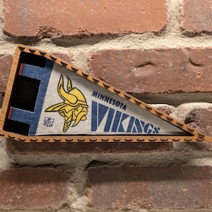Gerahmte Minnesota Vikings NFL Mini Vintage Wimpel aus den 1970er Jahren