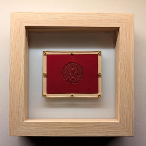 1930s Framed Rutgers University Pennant Patch - Leather Premium - Vintage College Memorabilia – Authentic Sports Memorabilia