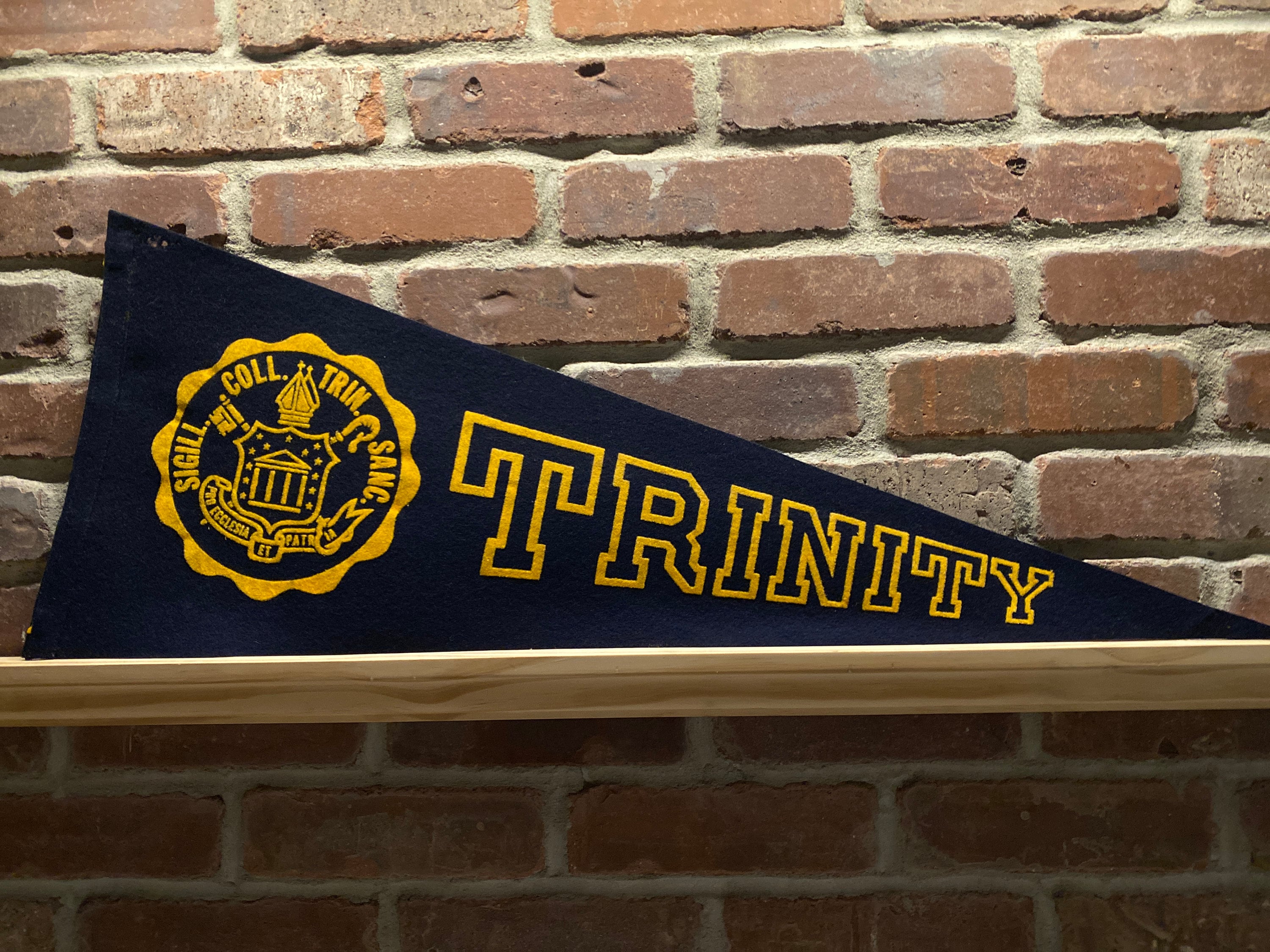 1960's Trinity College Bantams NCAA Large Vintage Pennant - Etsy