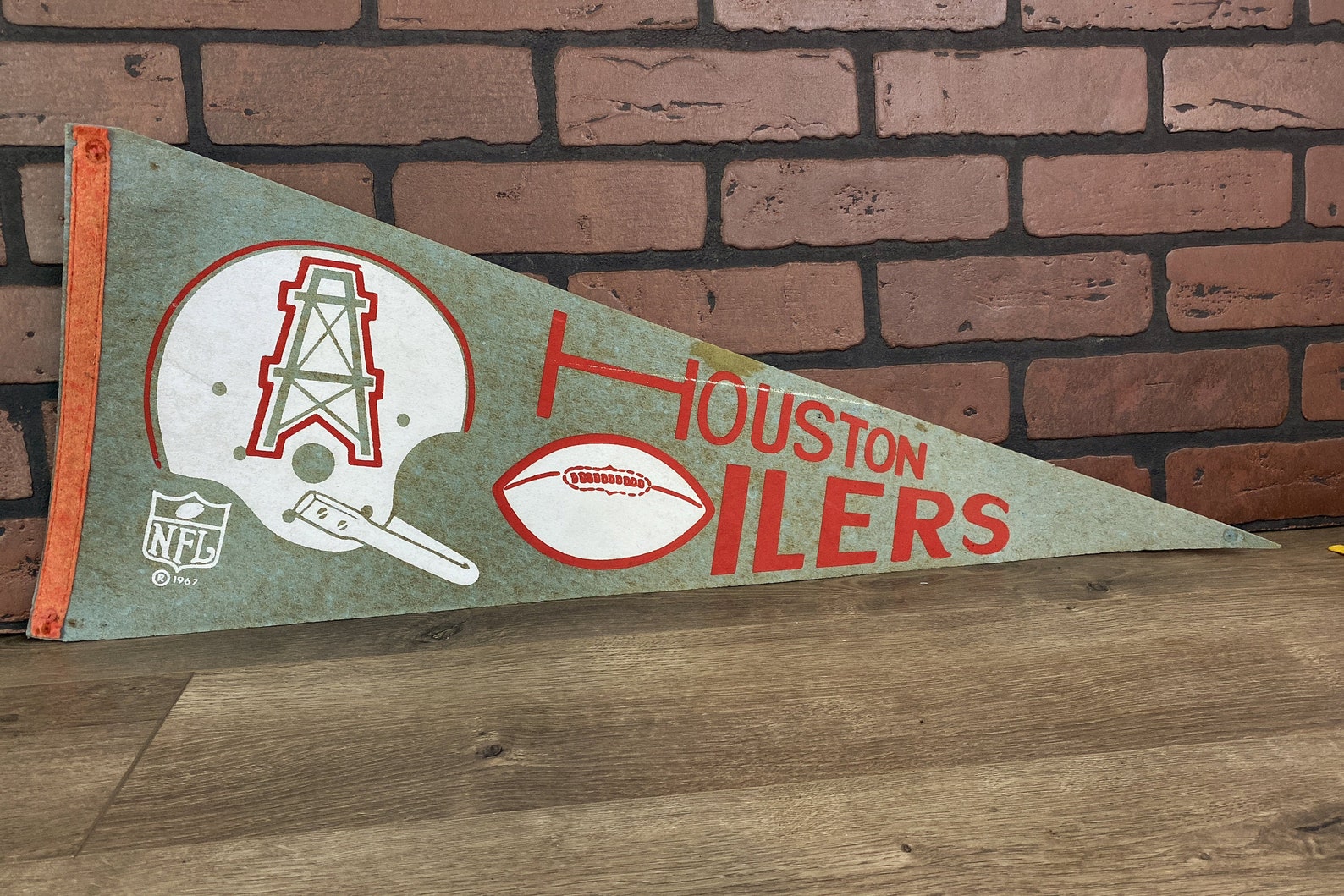 1967 Houston Oilers Large Vintage Pennant Etsy