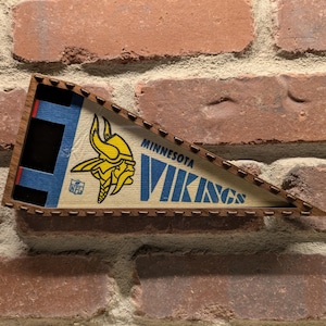 Gerahmte Minnesota Vikings NFL Mini Vintage Wimpel aus den 1970er Jahren
