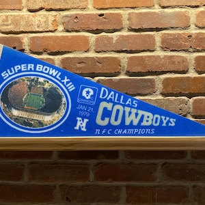 1979 Dallas Cowboys NFC Champions Super Bowl NFL Large Vintage Pennant – Authentic Sports Memorabilia