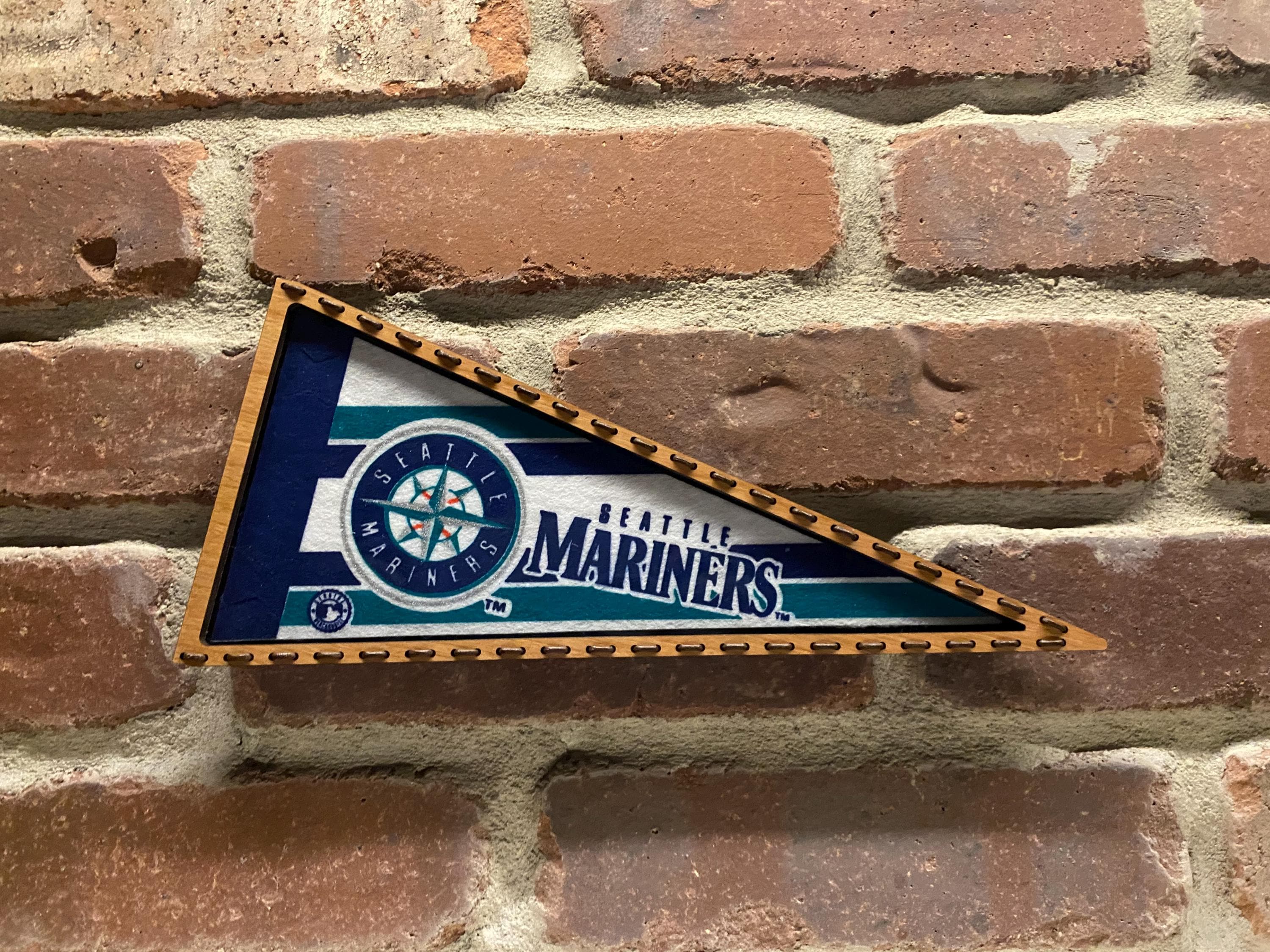 Mariners Stadium Rafter Banners Baseball Team Banner Seattle Mariners Retro Vintage Pennant Flag ...