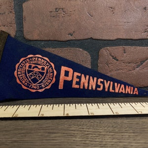 Mini 1940's University of Pennsylvania Vintage Pennant