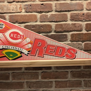 1990s Cincinnati Reds MLB Large Vintage Pennant – Authentic Sports Memorabilia
