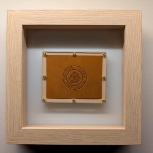 1930s Framed Allegheny College Pennant Patch - Leather Premium - Vintage College Memorabilia – Authentic Sports Memorabilia