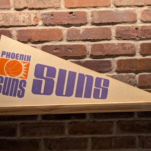 80er Jahre Phoenix Suns NBA Vintage Wimpel aus den 80er Jahren