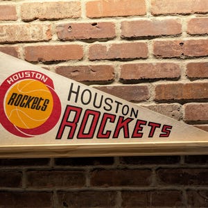 1980s Houston Rockets NBA Vintage Wimpel aus den 80er Jahren