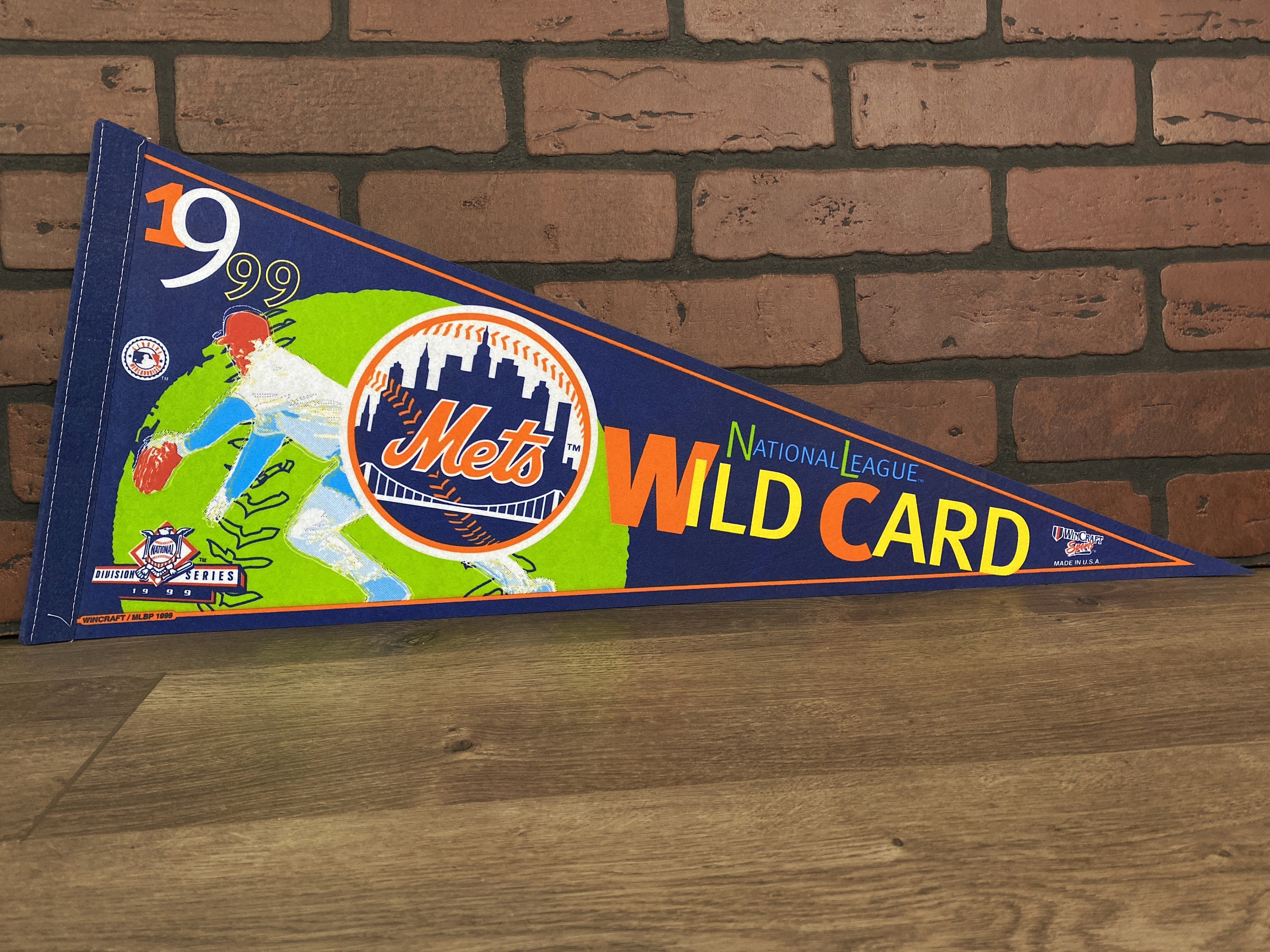1999 New York Mets Wild Card MLB Large Vintage Pennant - Etsy
