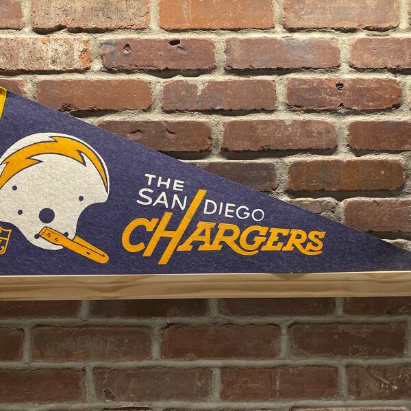 1970's San Diego Chargers NFL Large Vintage Pennant