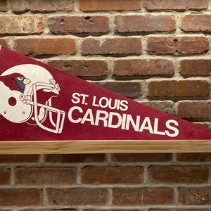Grand fanion vintage des Phoenix Cardinals de l'Arizona NFL des années 1980 - Souvenirs de sport authentiques