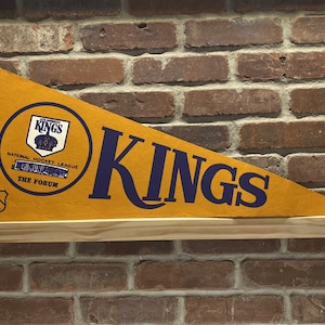1970s Los Angeles Kings NHL Large Vintage Pennant – Authentic Sports Memorabilia