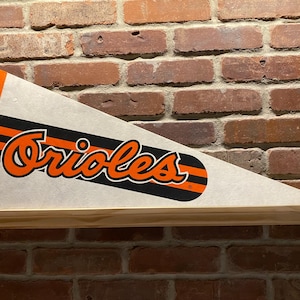 1980s Baltimore Orioles MLB Large Vintage Pennant – Authentic Sports Memorabilia