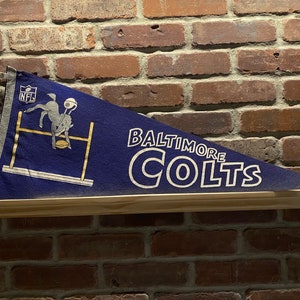 1960s Baltimore Colts NFL Large Vintage Pennant – Authentic Sports Memorabilia