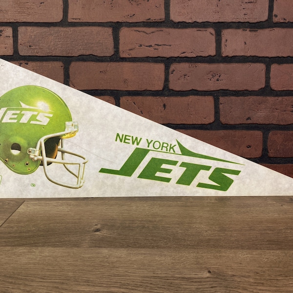 1970's New York Jets NFL Large Vintage Pennant