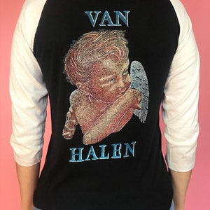 Vintage 1980s Van Halen bootleg baseball tee image 5