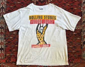 Vintage 1990s Rolling Stones Vooodoo Lounge concert tour tee rock