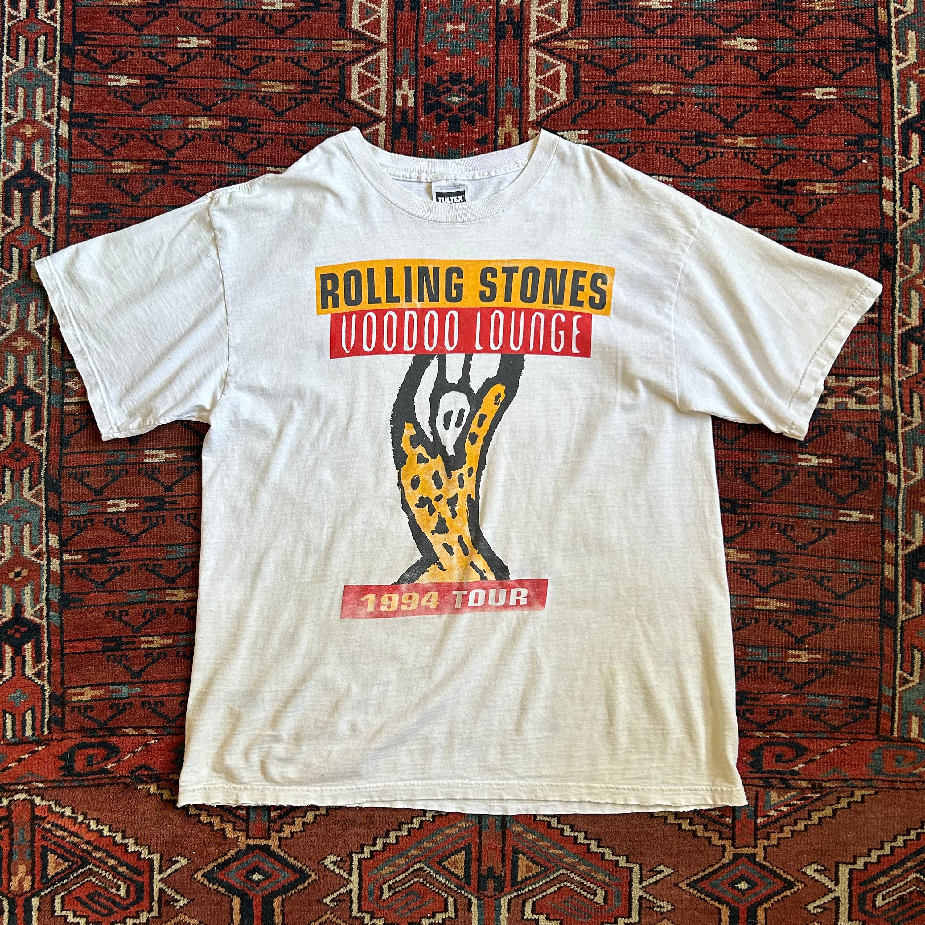 特価 Vintage 1990s Rolling Stones Vooodoo Lounge Concert Tour Tee トップス