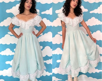 Vintage 1980s Gunne Sax Dress