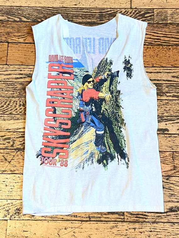 1988 Vintage David Lee Roth Skyscraper Tour Tee//vintage Rock Tee  