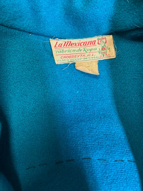 1940s Mexican souvenir jacket wool appliqué Gem