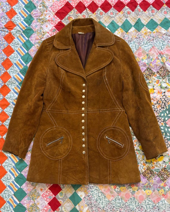 1960s/1970s Camel Coloured Suede Jacket
