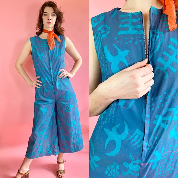 Vintage 1950s jumpsuit beach wear