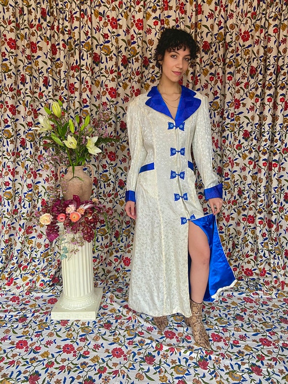Vintage Divine 1940s “Le Smoking” coat/robe