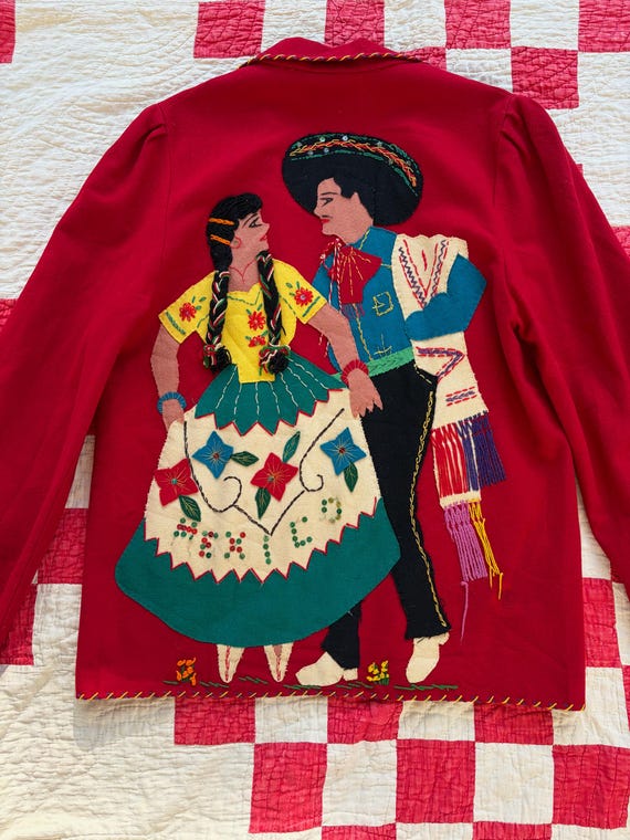 Vintage 1940s/50s Mexican Souvenir Jacket - Etsy Finland Vintage 1940s/50s Mexican Souvenir Jacket - Etsy Finland