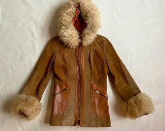 1970s Iconic Penny Lane Suede and Shearling Coat