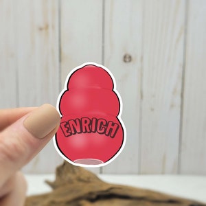 kong enrichment dog training sticker || water bottle || laptop sticker