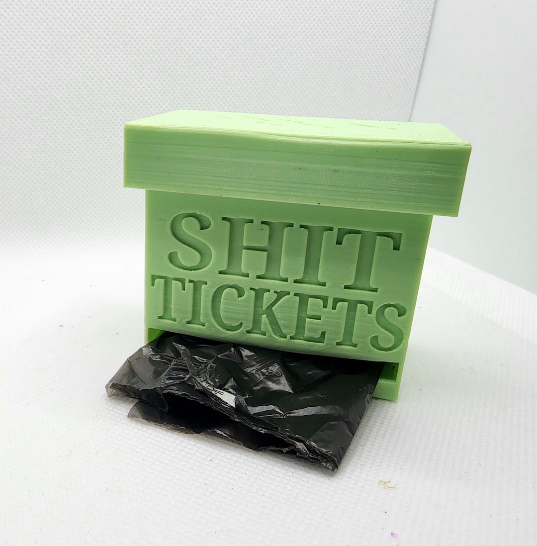 Poop Tickets Dog Crate Mounted Curb / Poop Bag Dispenser now 10% Bigger - Etsy