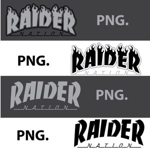 Raiders  logo PNG. Logo personalizzato dei Las Vegas Raiders PNG.