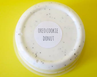 Oreo Cookie Donut Slime, slime, slime shops, slime shop, scented slime, thick slime, bubble popping slime, donut scented slime, slimes