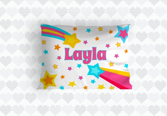 Stars Pillowcase Custom Kids Pillowcases Personalized Etsy