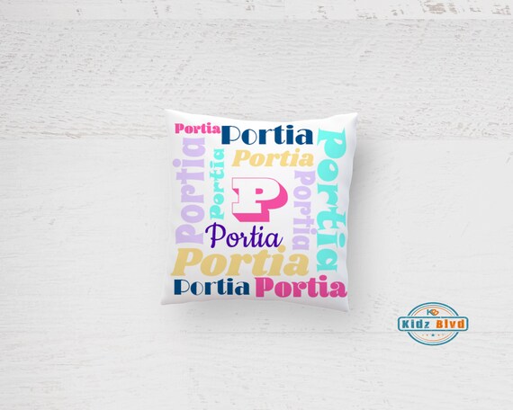 Kids Throw Pillows Decorative Pillows For Girls Name Throw Etsy