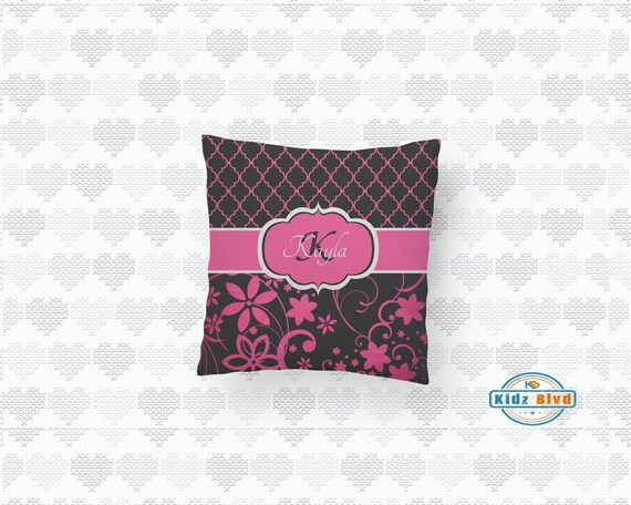 Kids Throw Pillows Decorative Pillows For Girls Quatrefoil Etsy