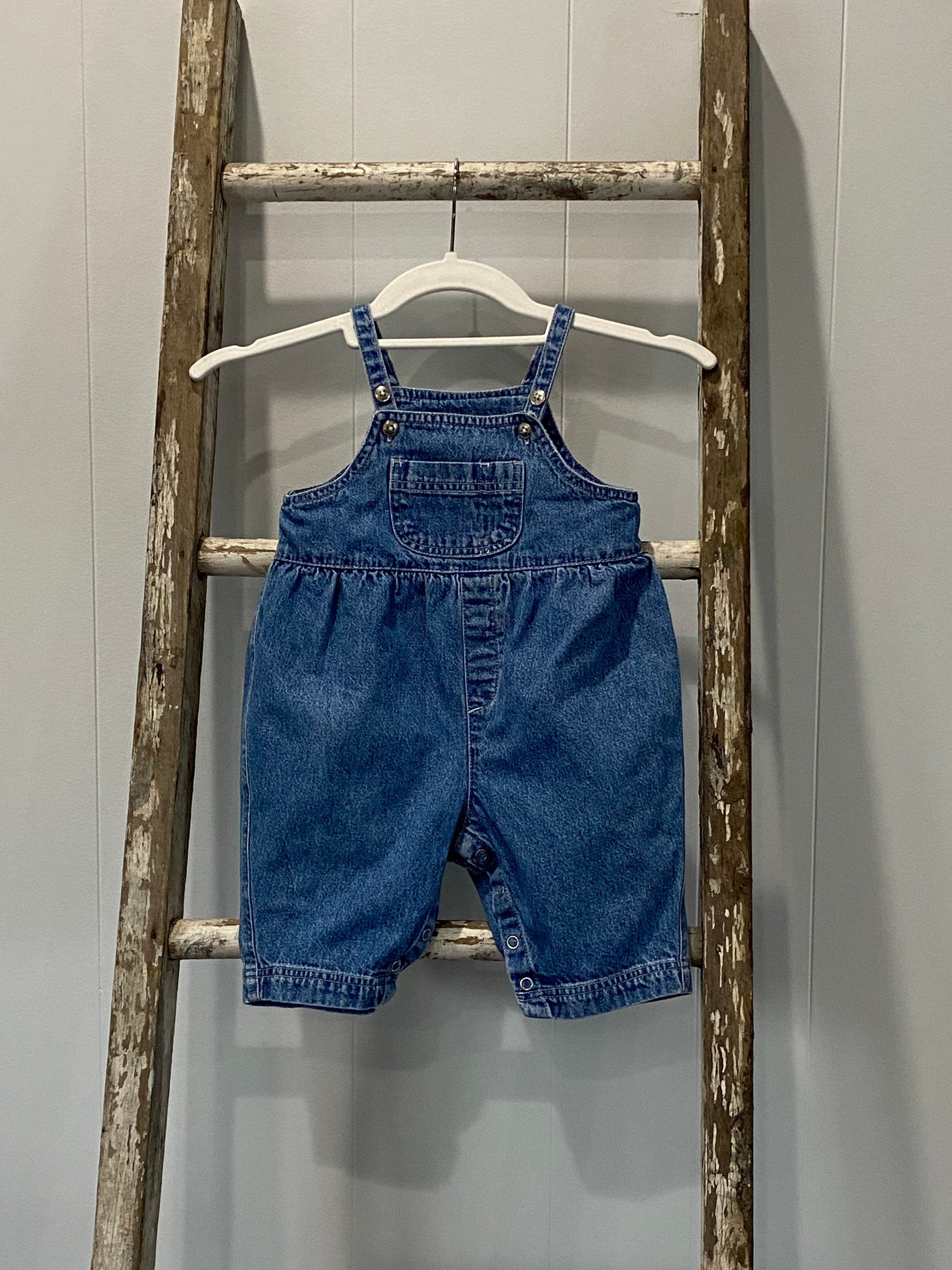 Vintage Baby Gap Denim Overalls Size 612 Months Little Etsy