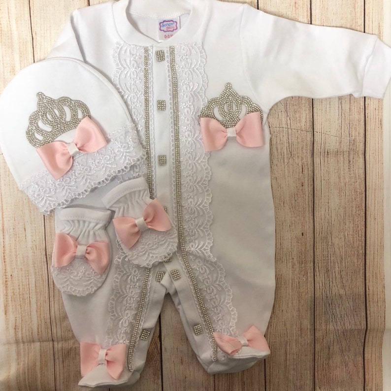 Baby pink girl baby set