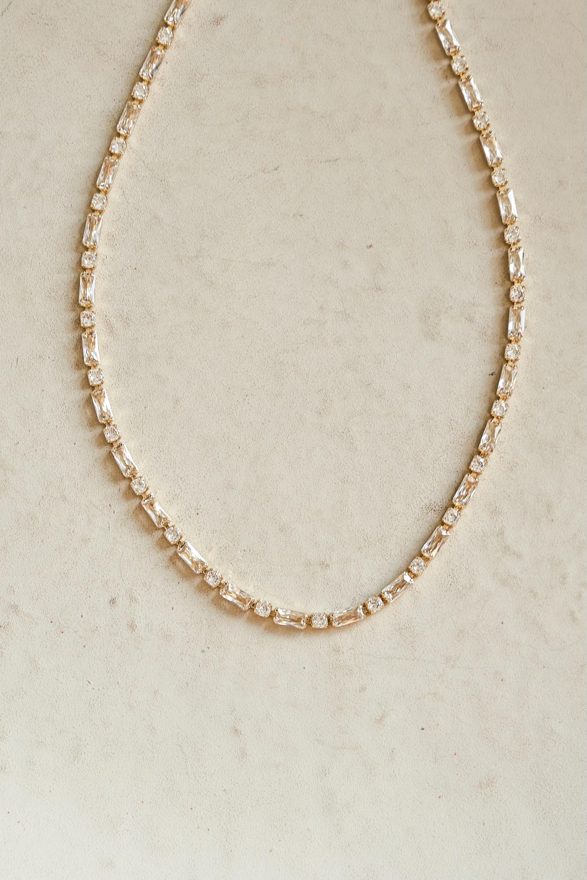 Swarovski tennis necklace - Etsy 日本