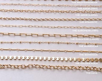Not-So-Permanent Permanent Jewelry//18 Karat Gold Filled//Semi Permanent Jewelry//Custom Fit//Online Charm Bar//Mandy Ellen/Personalized