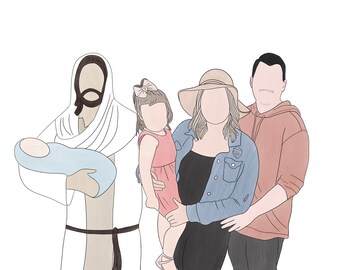 Baby Jesus Bath Cartoon
