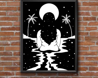 Palm Bay Miracle digital art // 8.5x11in // Open edition