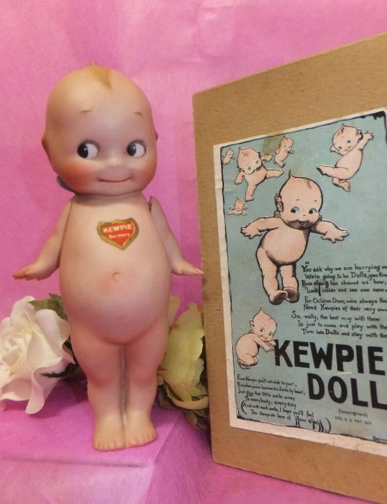 Antique Perfect 1913's Rose O'neil KEWPIE DOLL 6.2 Etsy