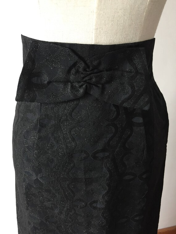 Vintage long brocade evening skirt