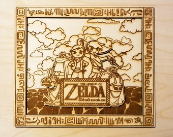 LOZ: Wind Waker - Laser Engraved Wall Art